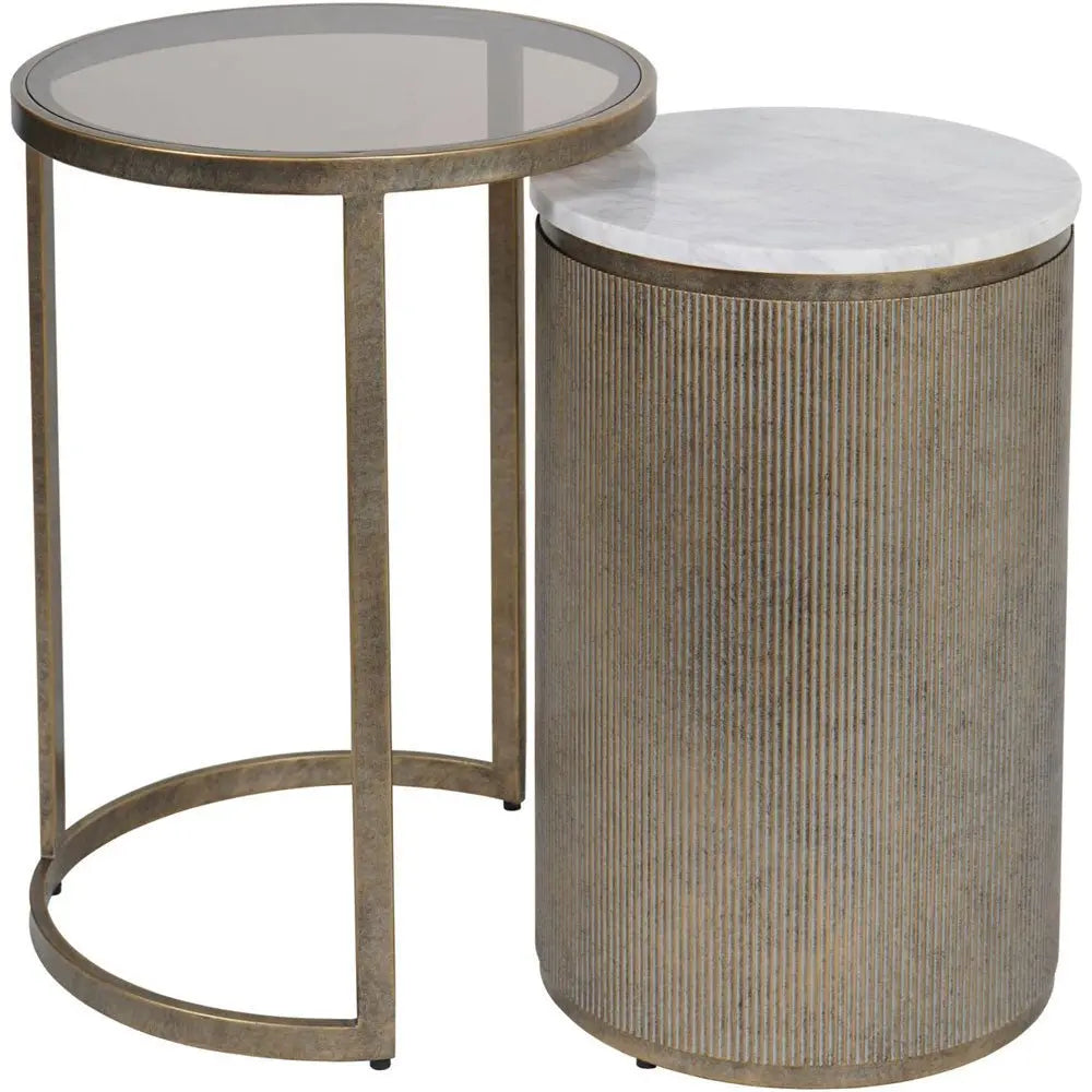 Bellagio Aged Gold Nesting Side Table Side Table
