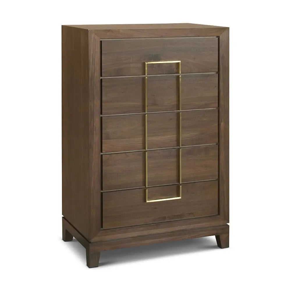 Berkeley Designs Lucca Tall Chest in Walnut Chest of Drawers