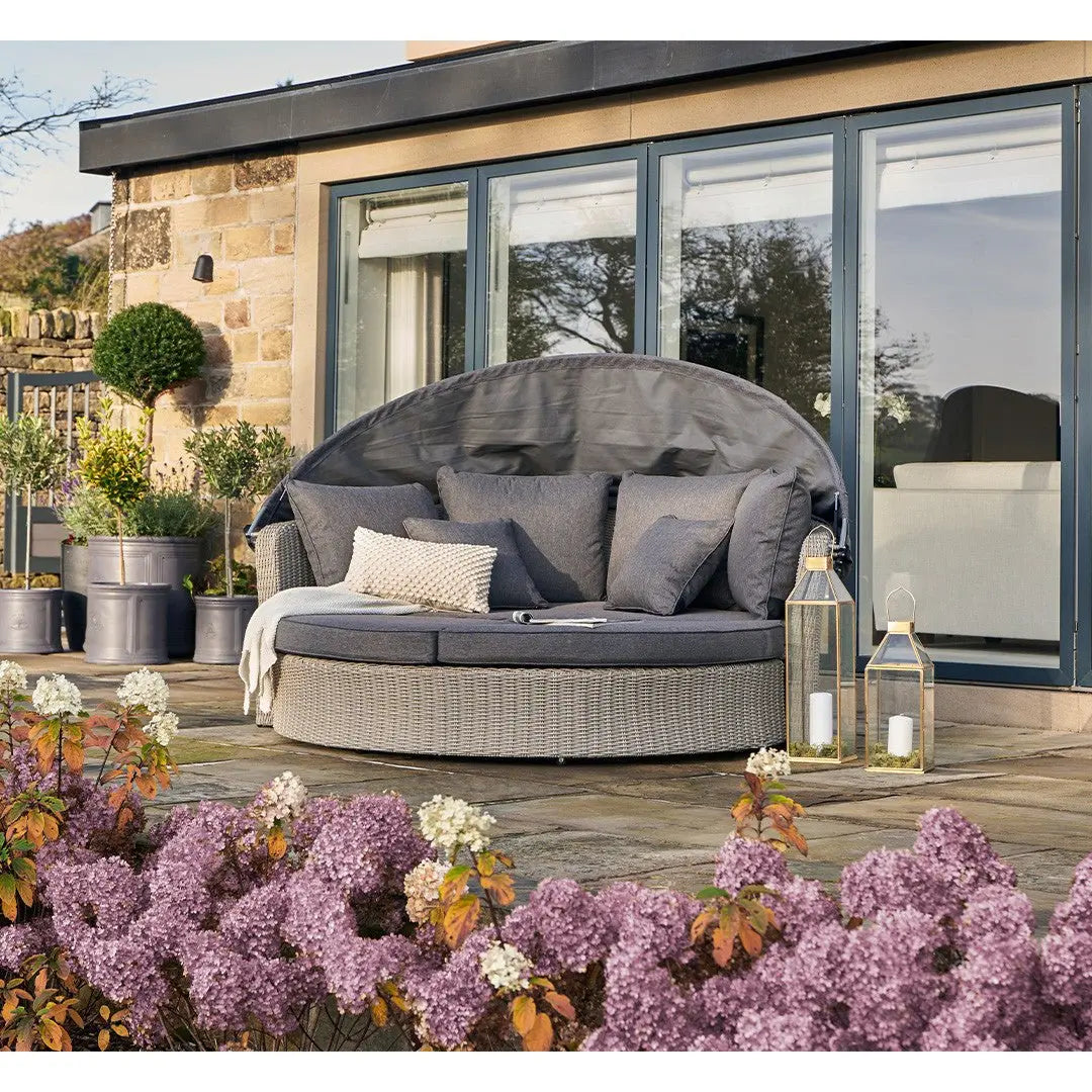 Bermuda Day Bed in Stone Grey - Pacific Lifestyle Sun Loungers & Day Beds