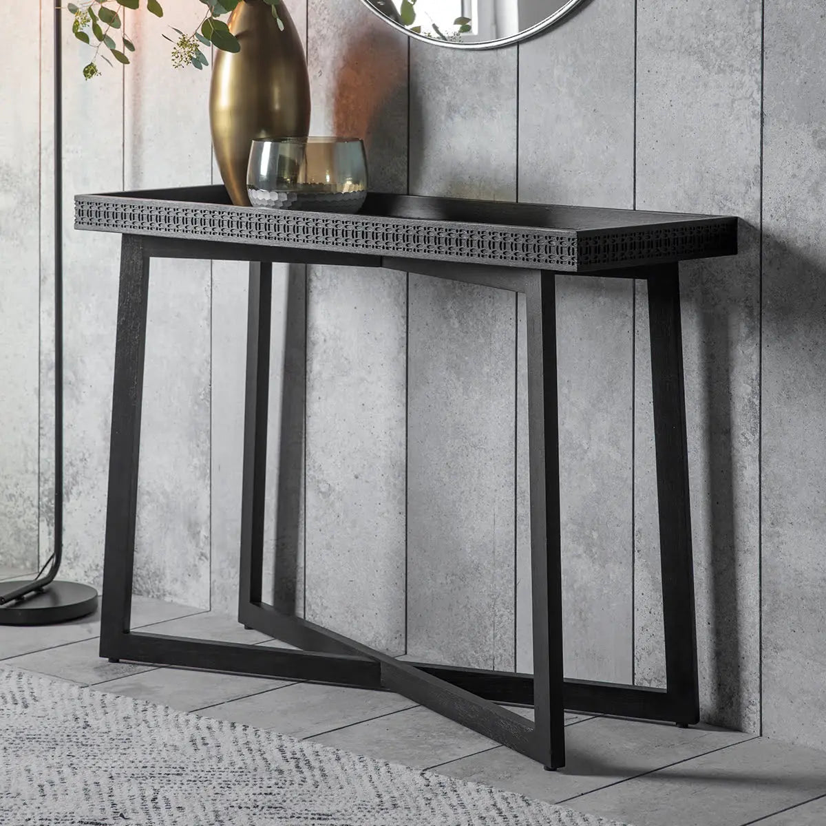 Bohara Boutique Console Table in Black Console Table