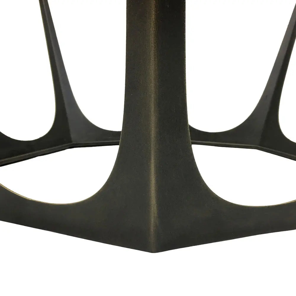 Cataldo Bronze Gilded Coffee Table with Glass Top Coffee Table