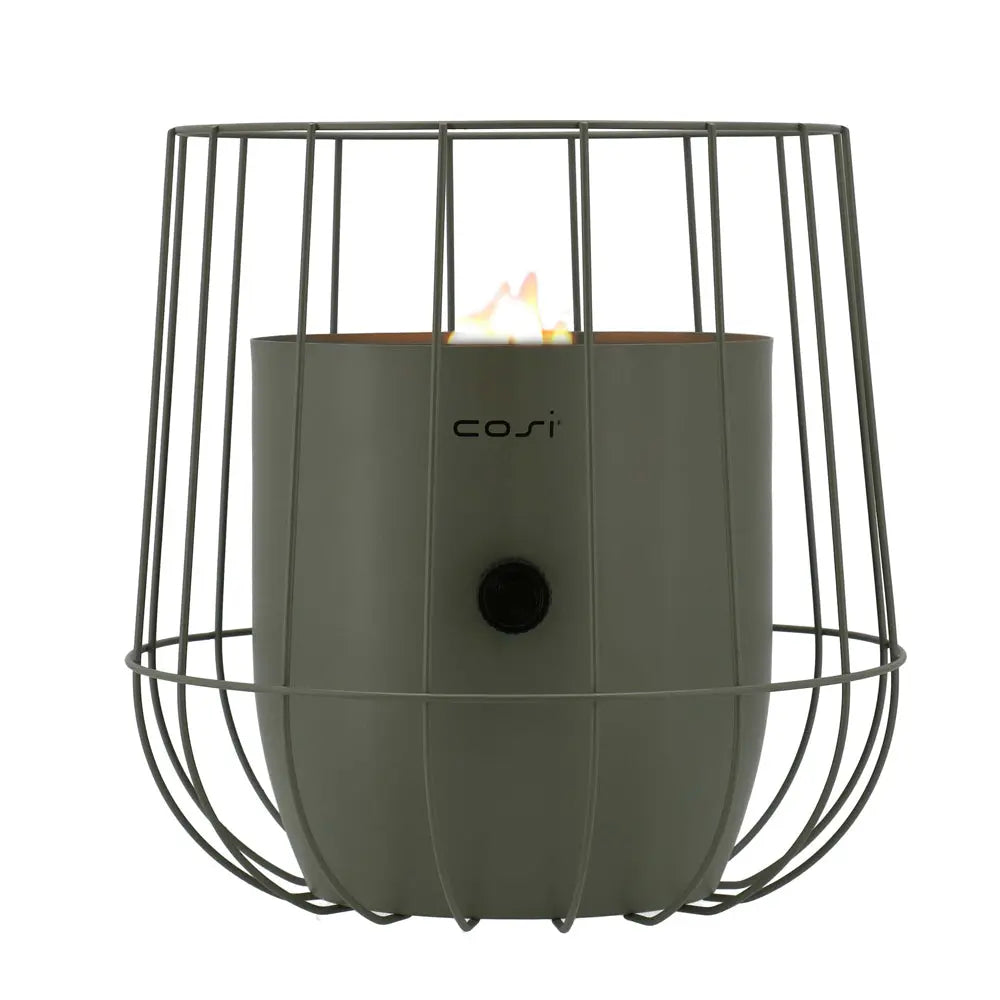 Cosiscoop Basket Fire Lantern in Olive - Pacific Lifestyle  Nicholas John Interiors