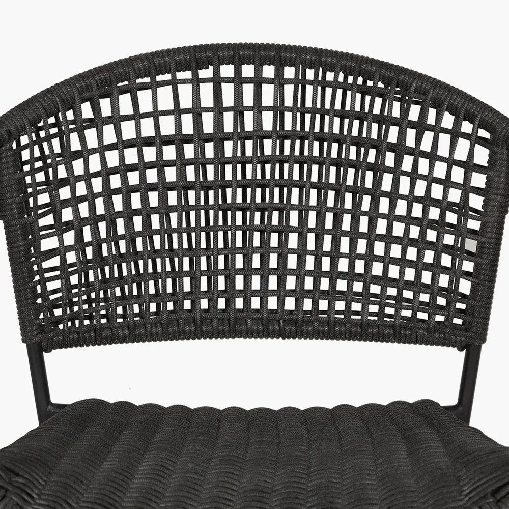 Dakota Outdoor 4 Seater Dining Set in Black - Pacific Lifestyle Outdoor Dining Sets