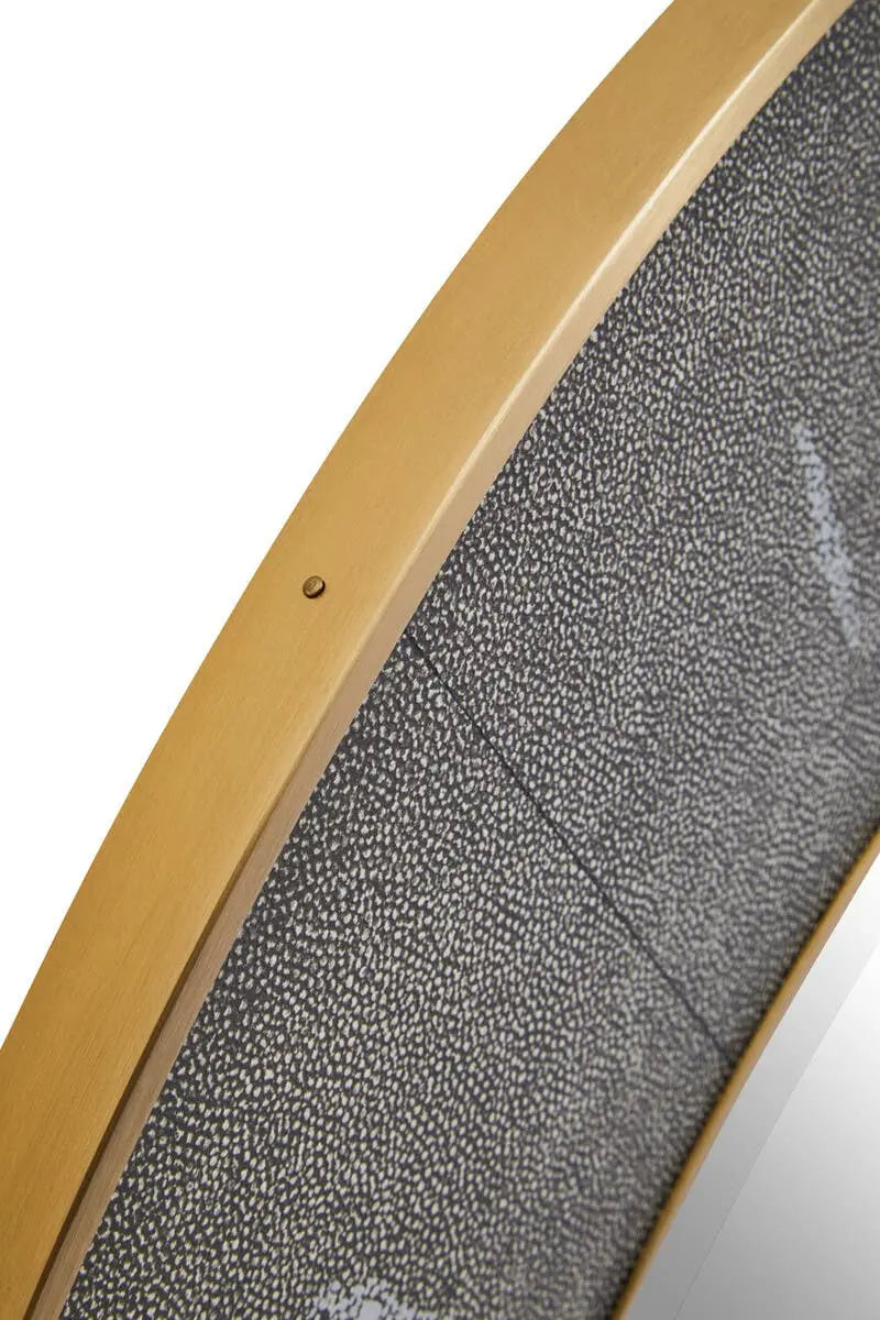 Delsa Grey Shagreen Wall Mirror Mirror