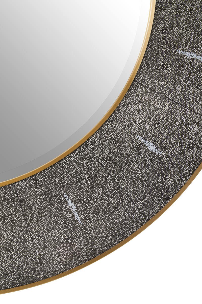 Delsa Grey Shagreen Wall Mirror Mirror