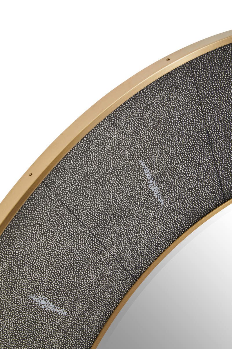 Delsa Grey Shagreen Wall Mirror Mirror