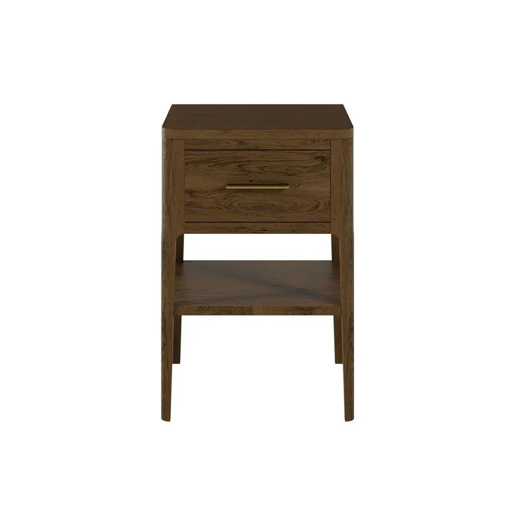 DI Designs Abberley 1 Drawer Bedside - Brown Bedside Table