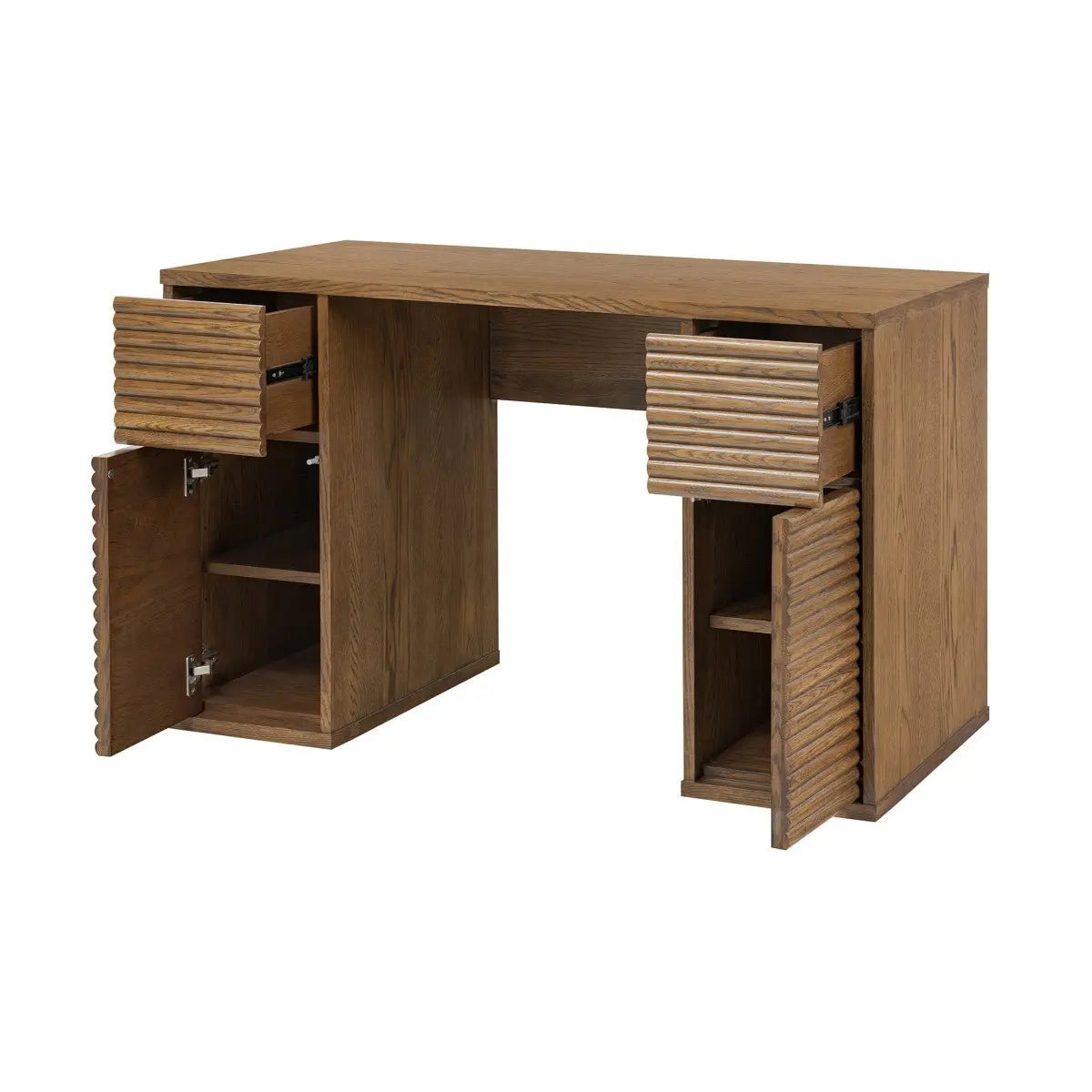 DI Designs Charlton Ribbed Walnut Desk Desk