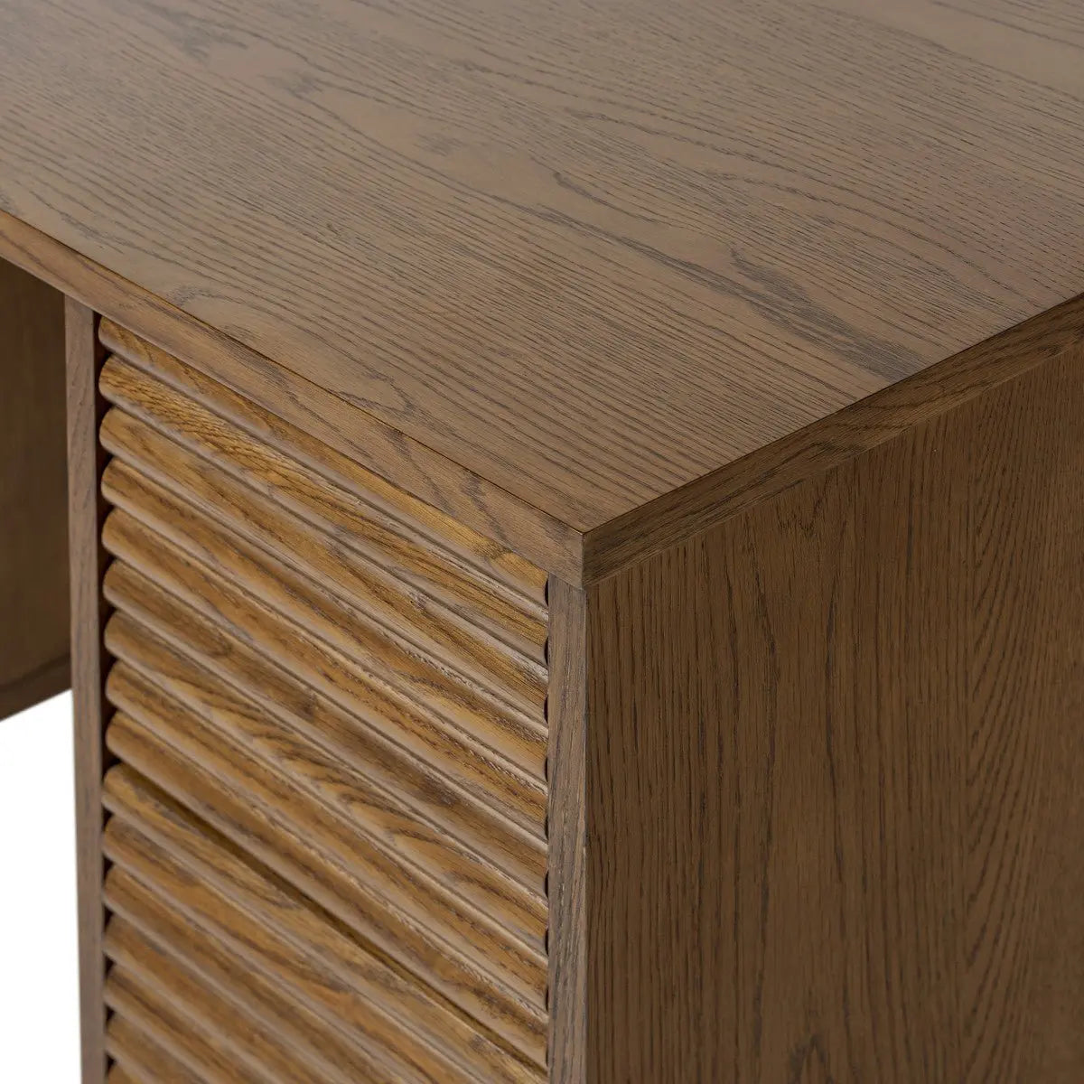 DI Designs Charlton Ribbed Walnut Desk Desk