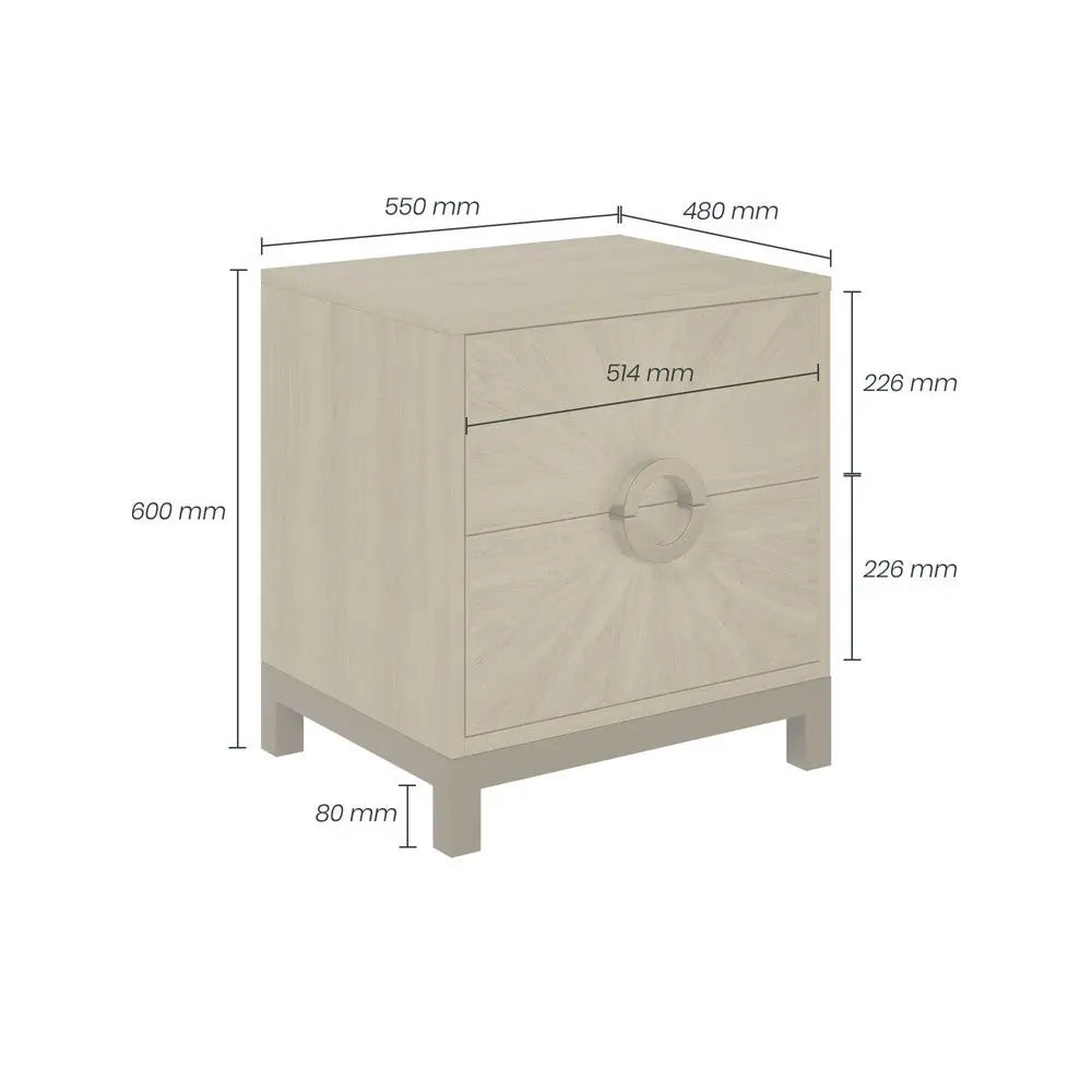 D.I Designs Easton Bedside Table Nicholas John Interiors