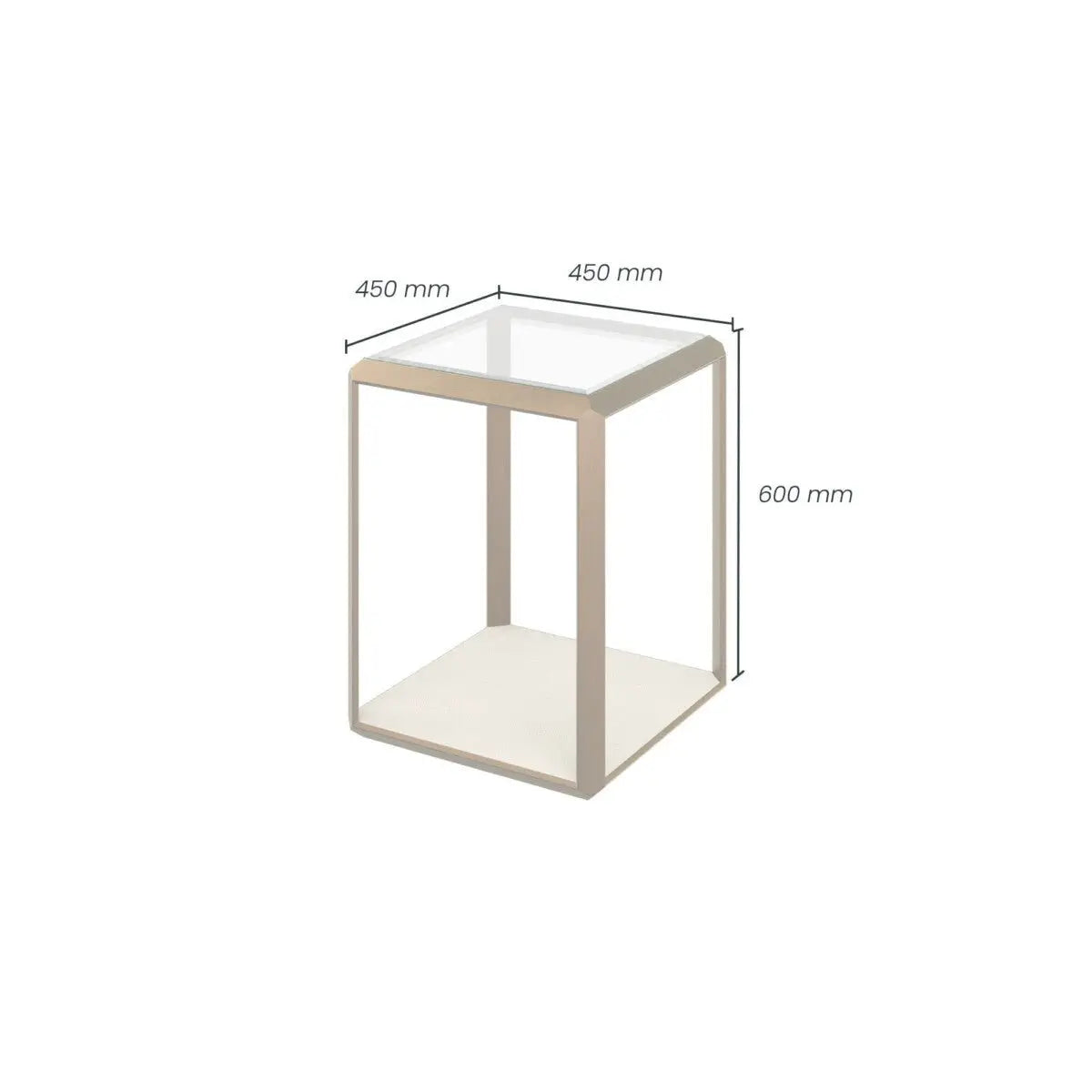 DI Designs Elmley End Table in Ivory End Table