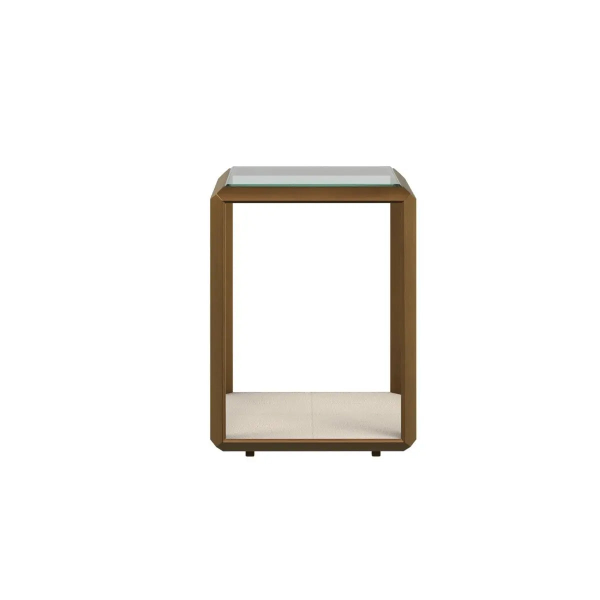 DI Designs Elmley End Table in Ivory End Table