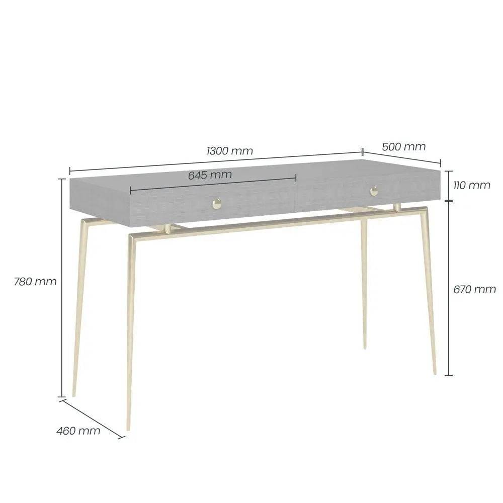 D.I Designs Greyshott 2 Drawer Desk Nicholas John Interiors D.I Designs