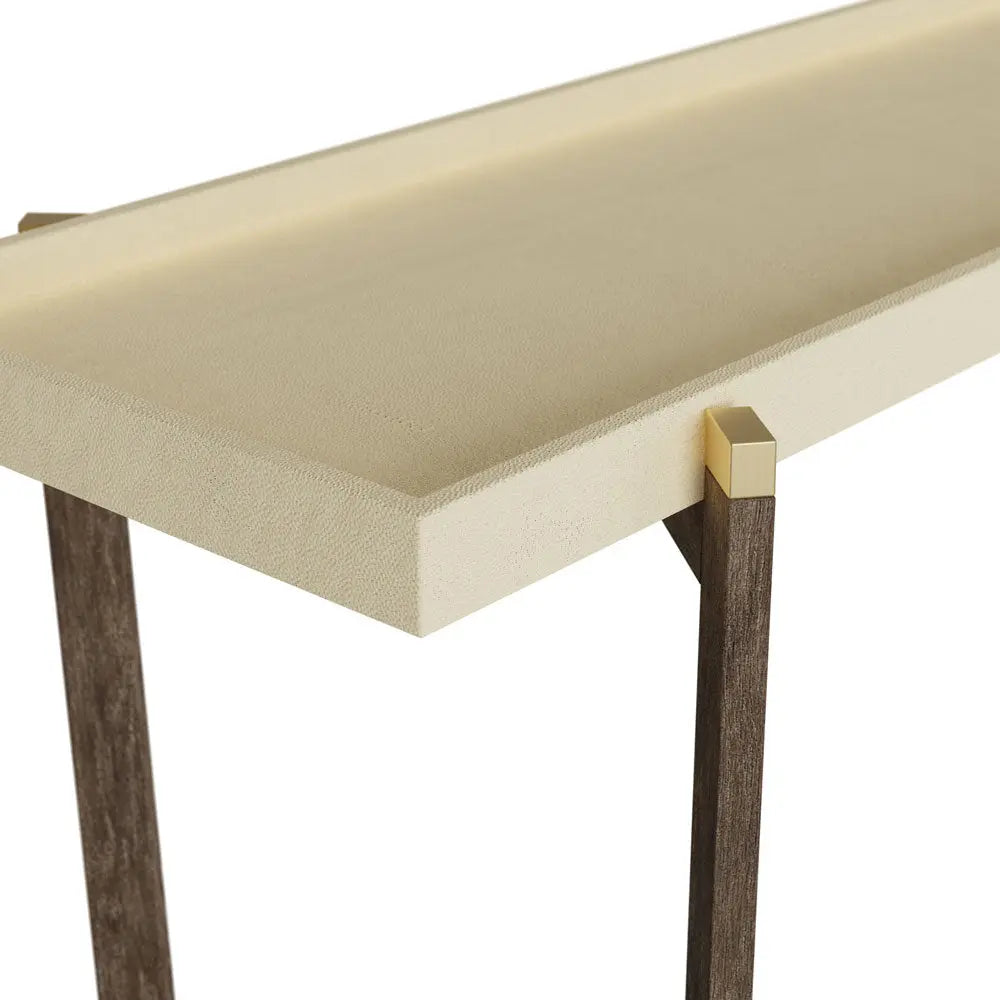 DI Designs Hambledon Console - Cream Shagreen Console Table