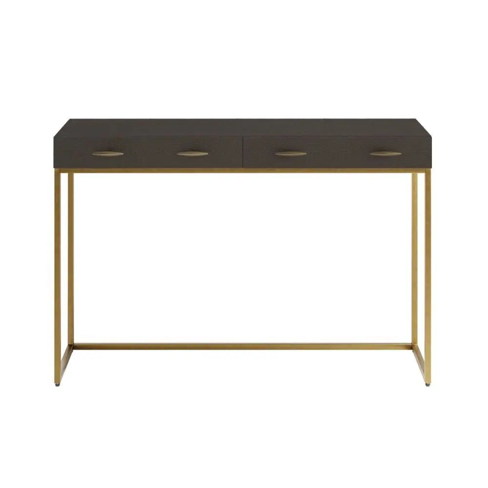 DI Designs Hampton Console Table in Brown Shagreen Console Table