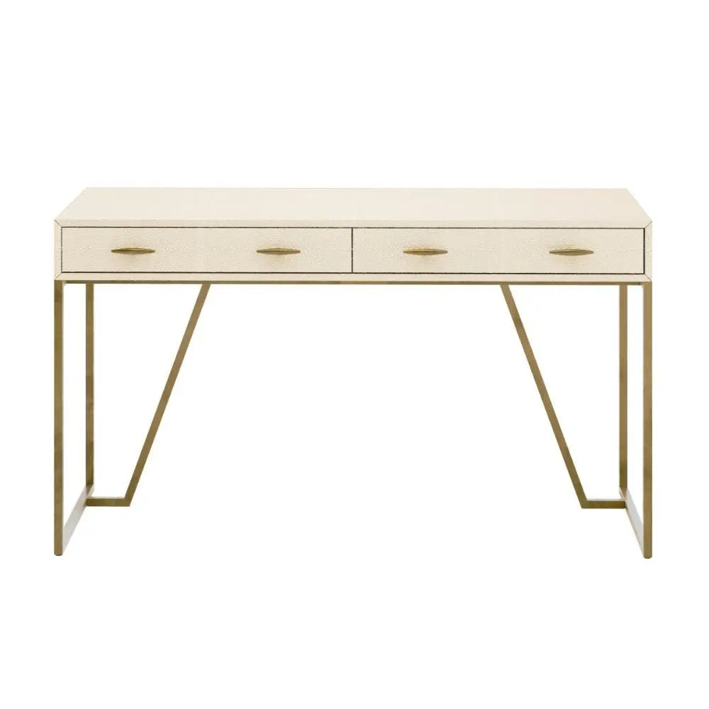 DI Designs Hampton Desk in Ivory Shagreen Desk