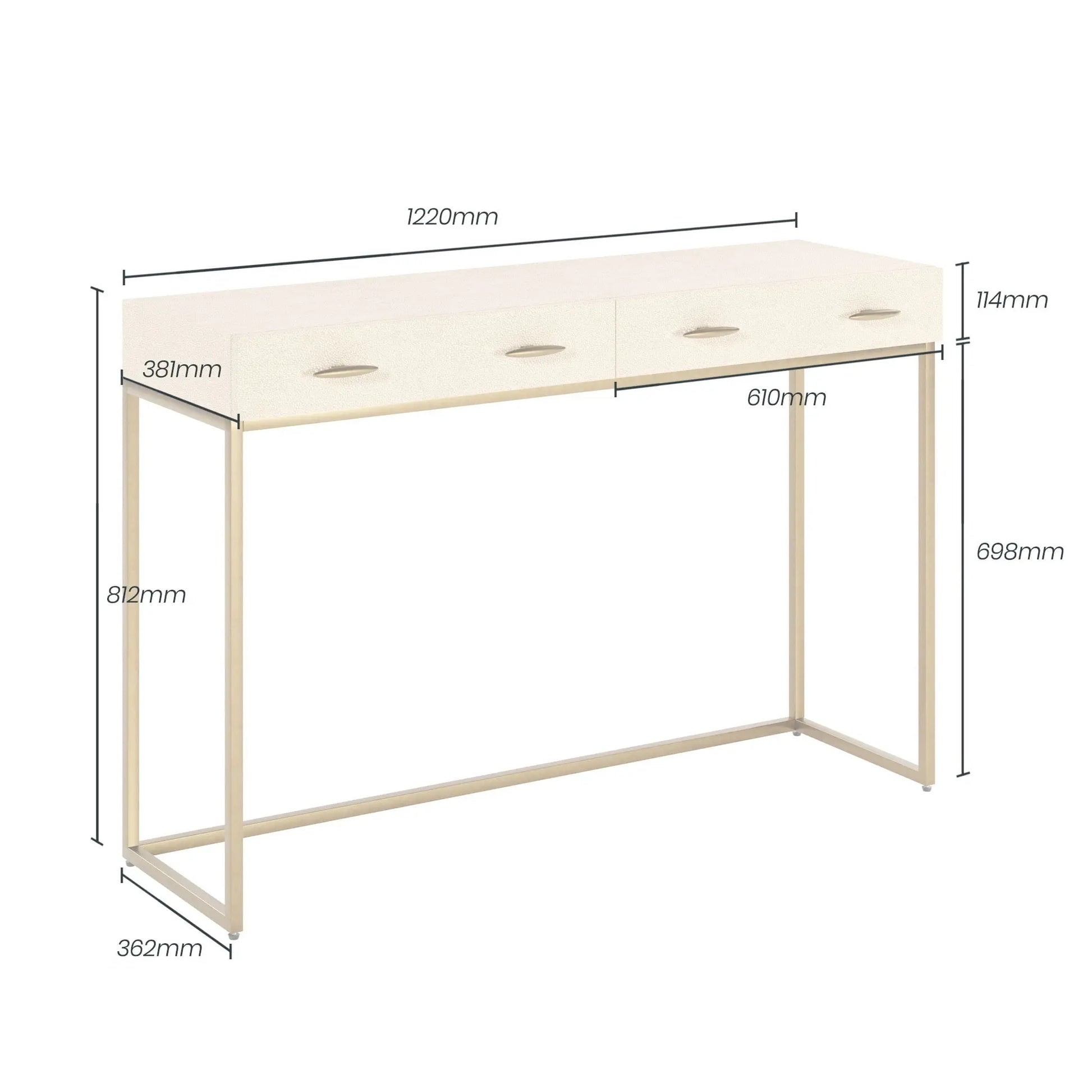 DI Designs Hampton Ivory Console Console Table
