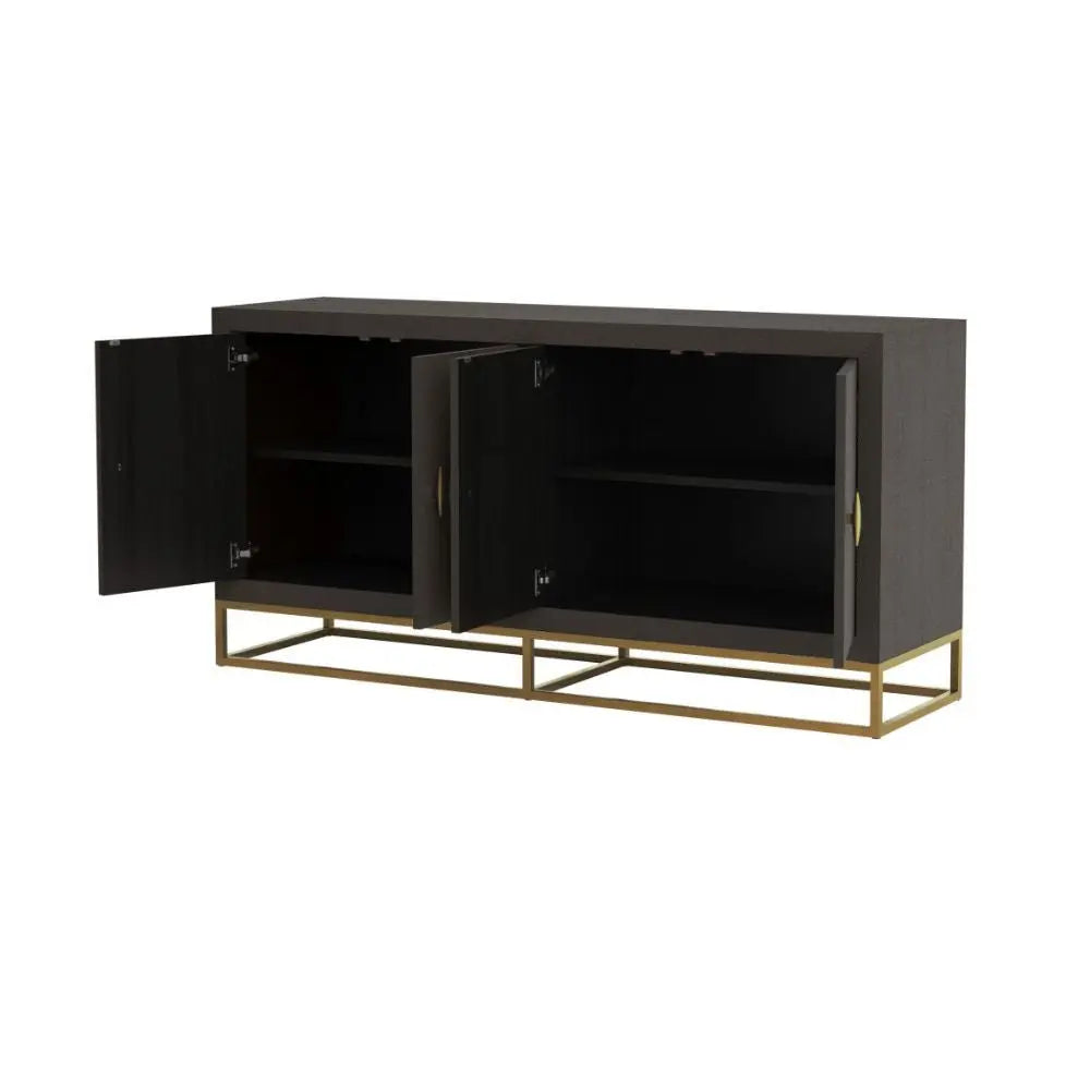 DI Designs Hampton Sideboard in Brown Shagreen Sideboard