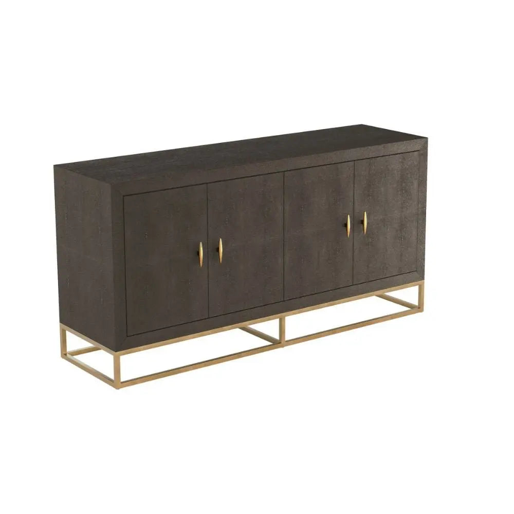 DI Designs Hampton Sideboard in Brown Shagreen Sideboard