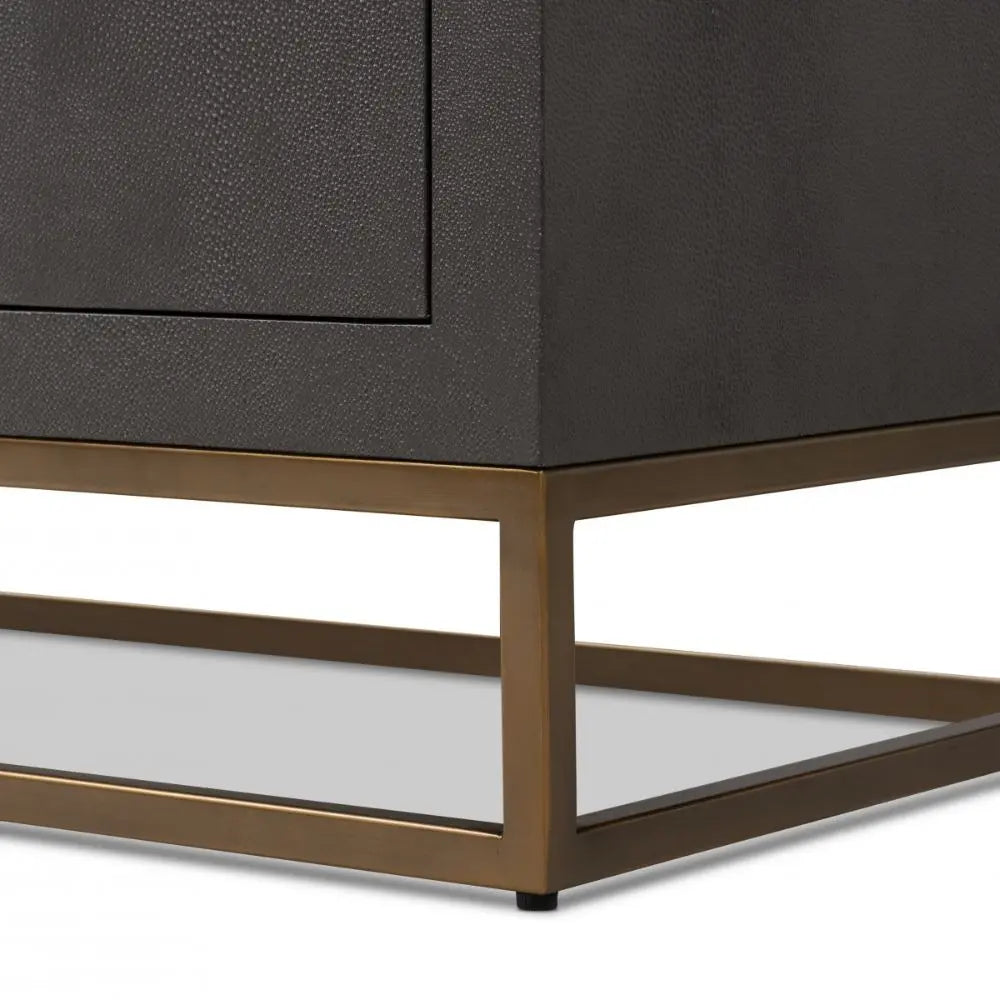 DI Designs Hampton Sideboard in Brown Shagreen Sideboard