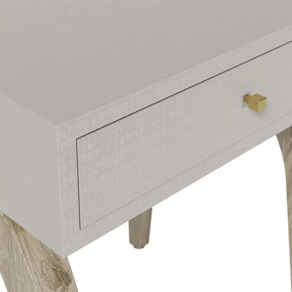 DI Designs Laverstoke 1 Drawer Bedside Table in White Bedside Table