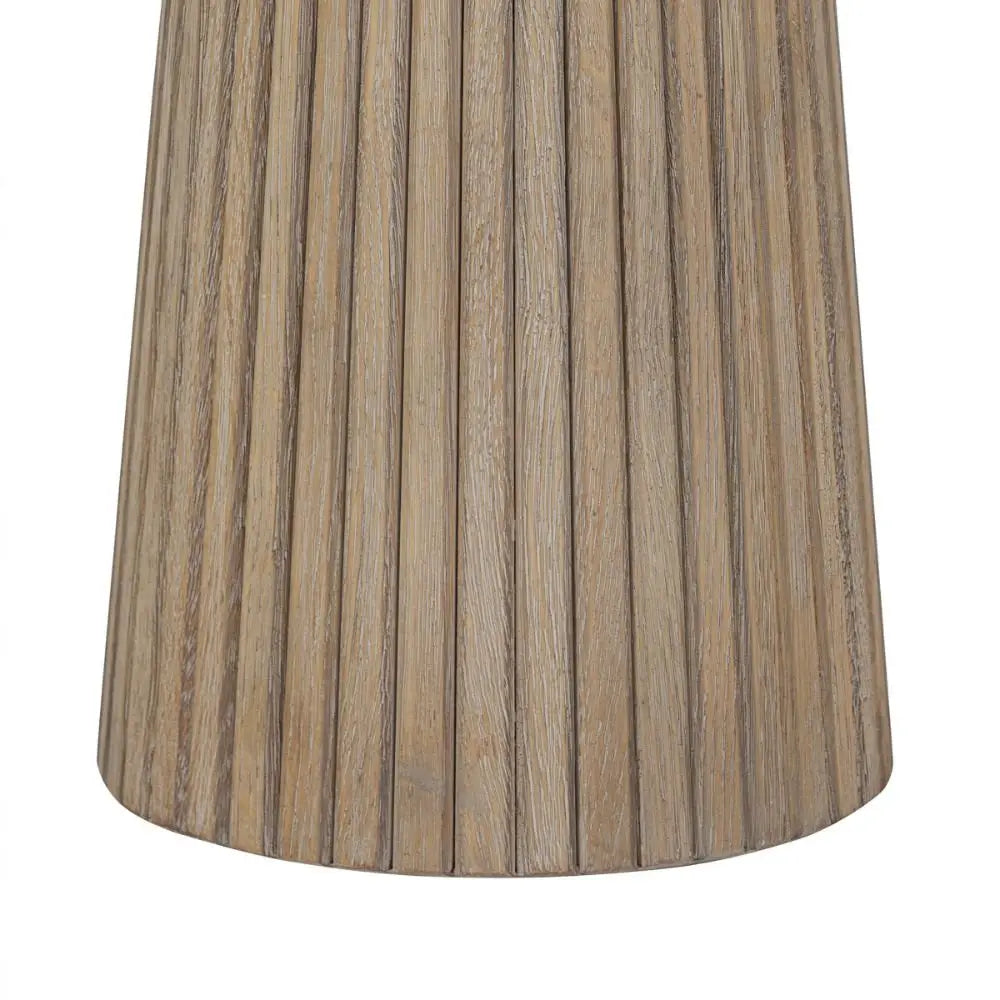 DI Designs Leckford Ribbed Occasional Table in Aged Oak Side Table