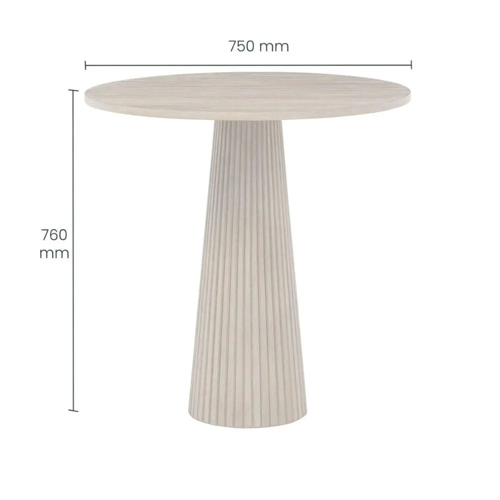 DI Designs Leckford Ribbed Occasional Table in Aged Oak Side Table