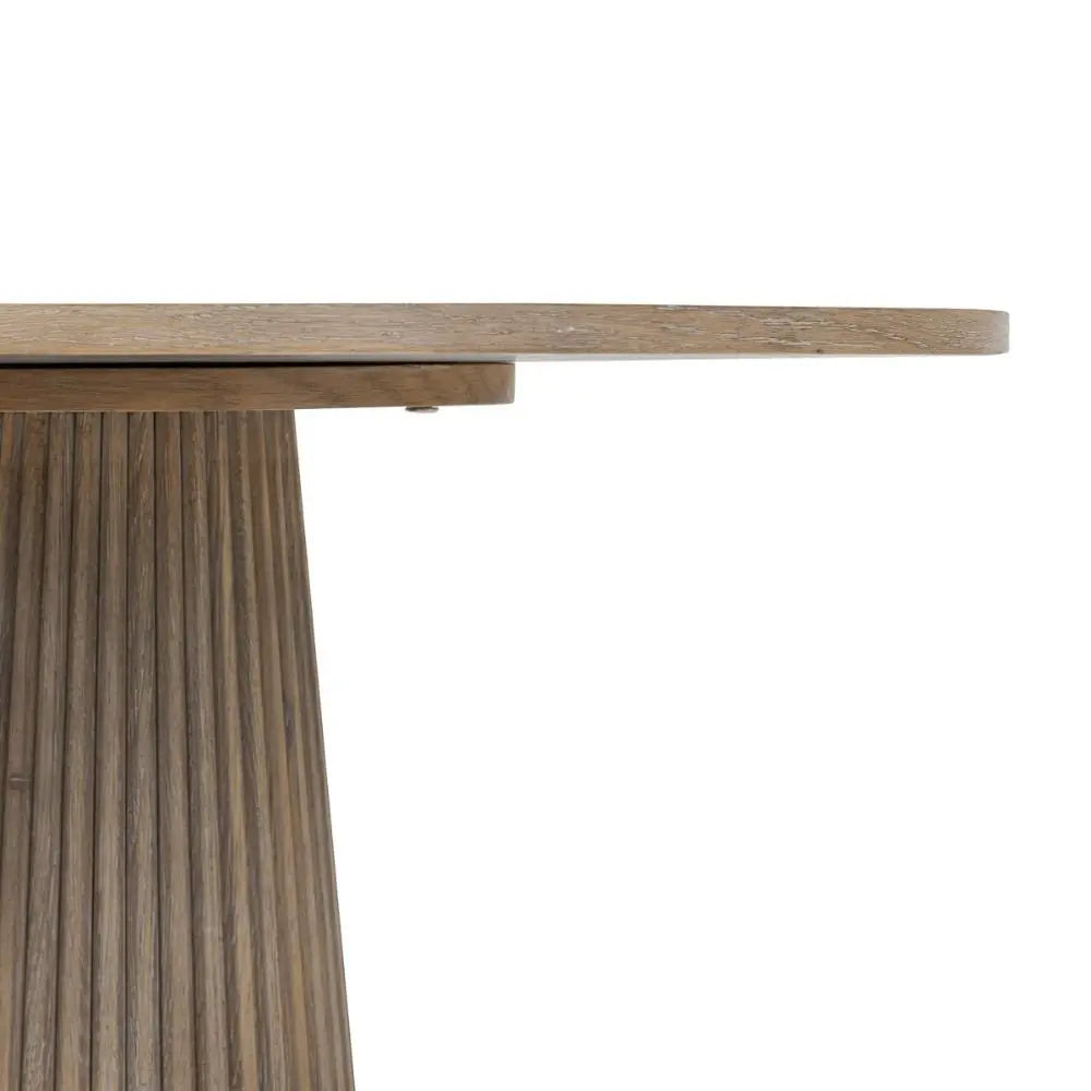 DI Designs Leckford Ribbed Occasional Table in Aged Oak Side Table