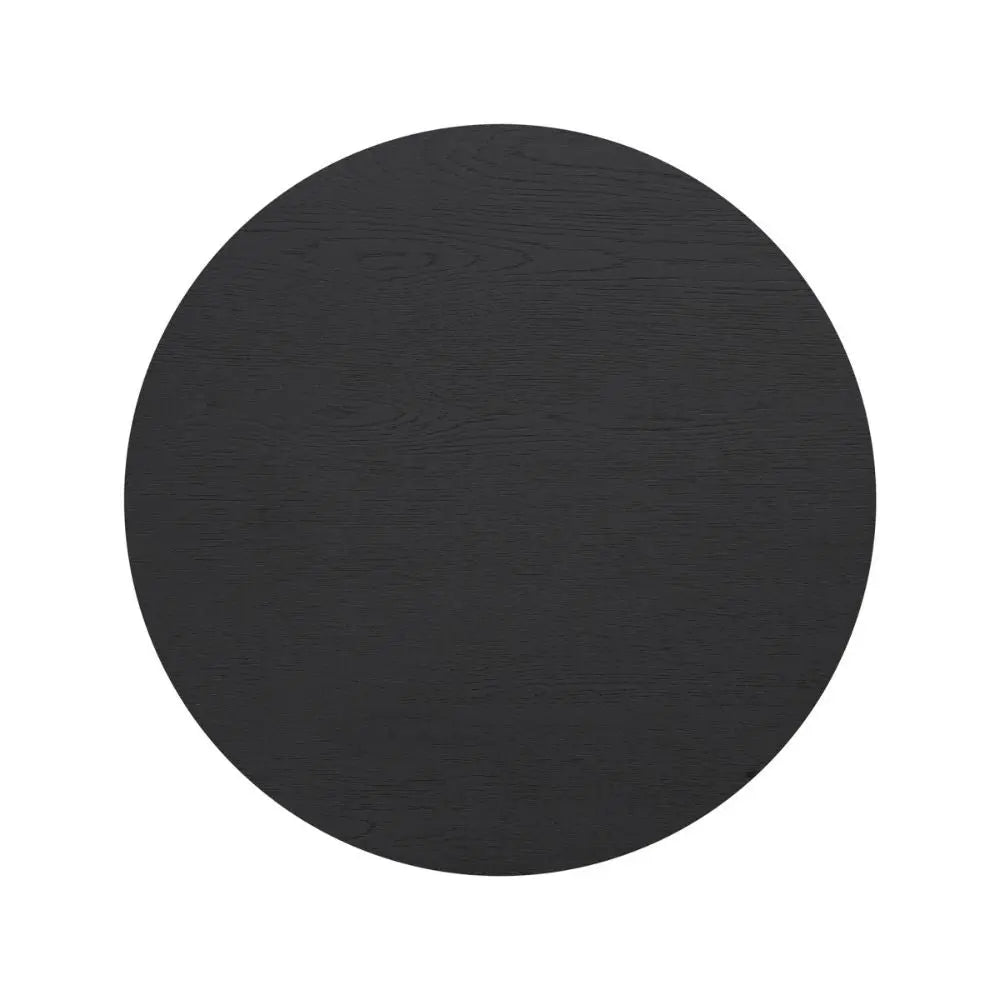 DI Designs Leckford Ribbed Occasional Table in Black Oak Side Table