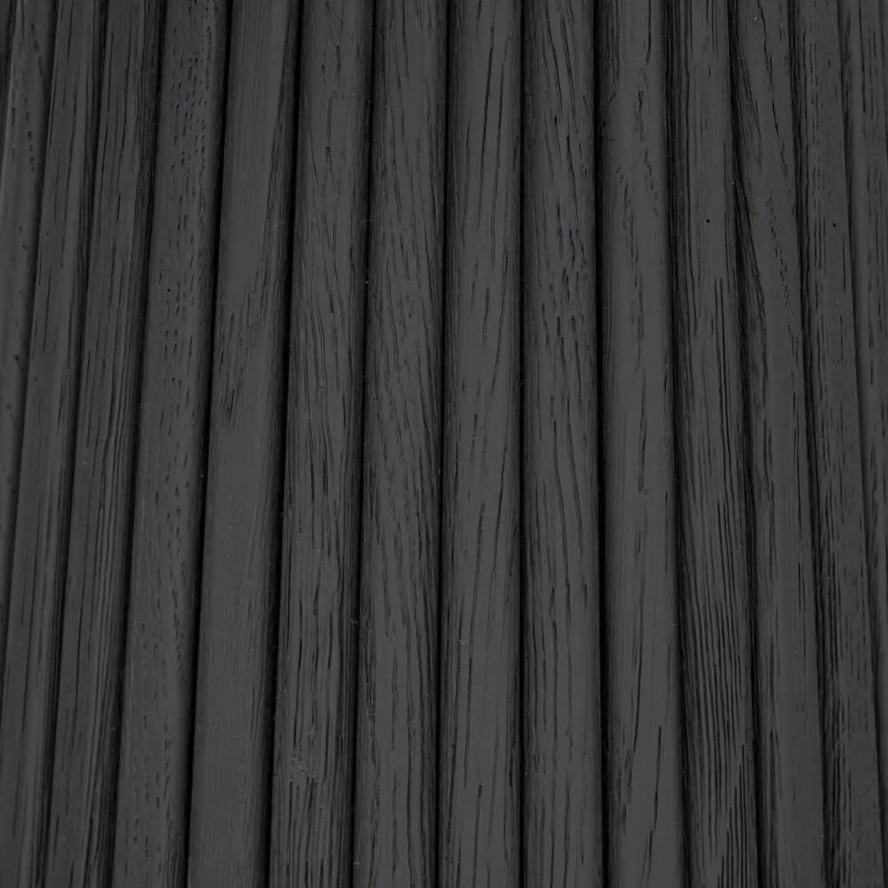 DI Designs Leckford Ribbed Occasional Table in Black Oak Side Table