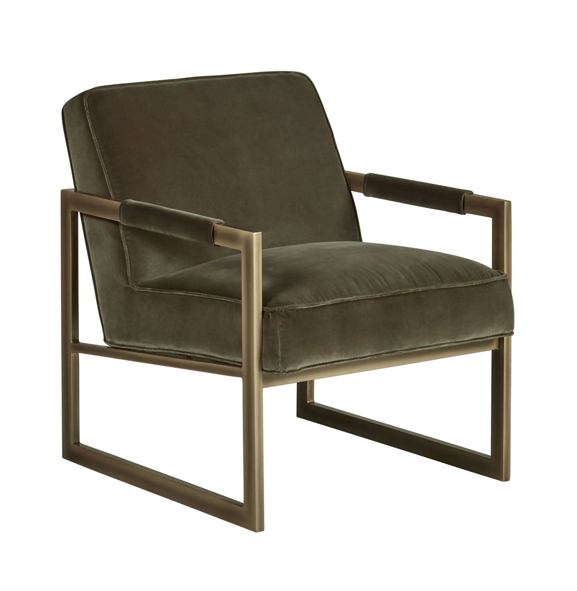 DI Designs Mickleton Club Chair in Olive Accent & Armchairs