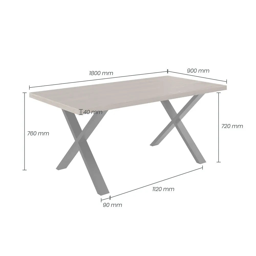 DI Designs Pershore Aged Oak Dining Table