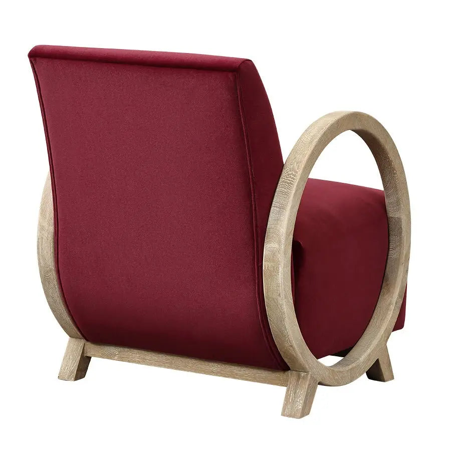 DI Designs Wick Club Chair in Plum Accent & Armchairs