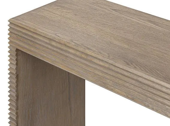DI Designs Wickham Ribbed Oak Console Console Table