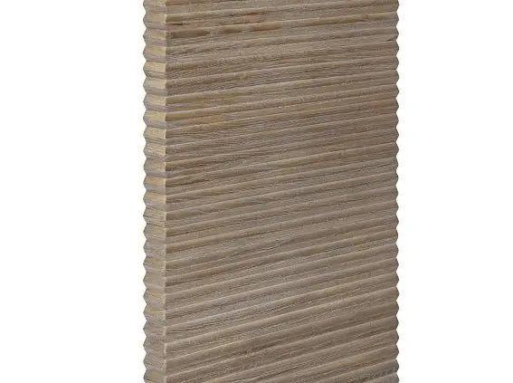 DI Designs Wickham Ribbed Oak Console Console Table