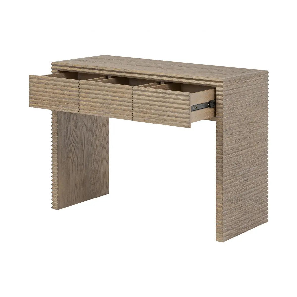 DI Designs Wickham Ribbed Oak Desk Nicholas John Interiors