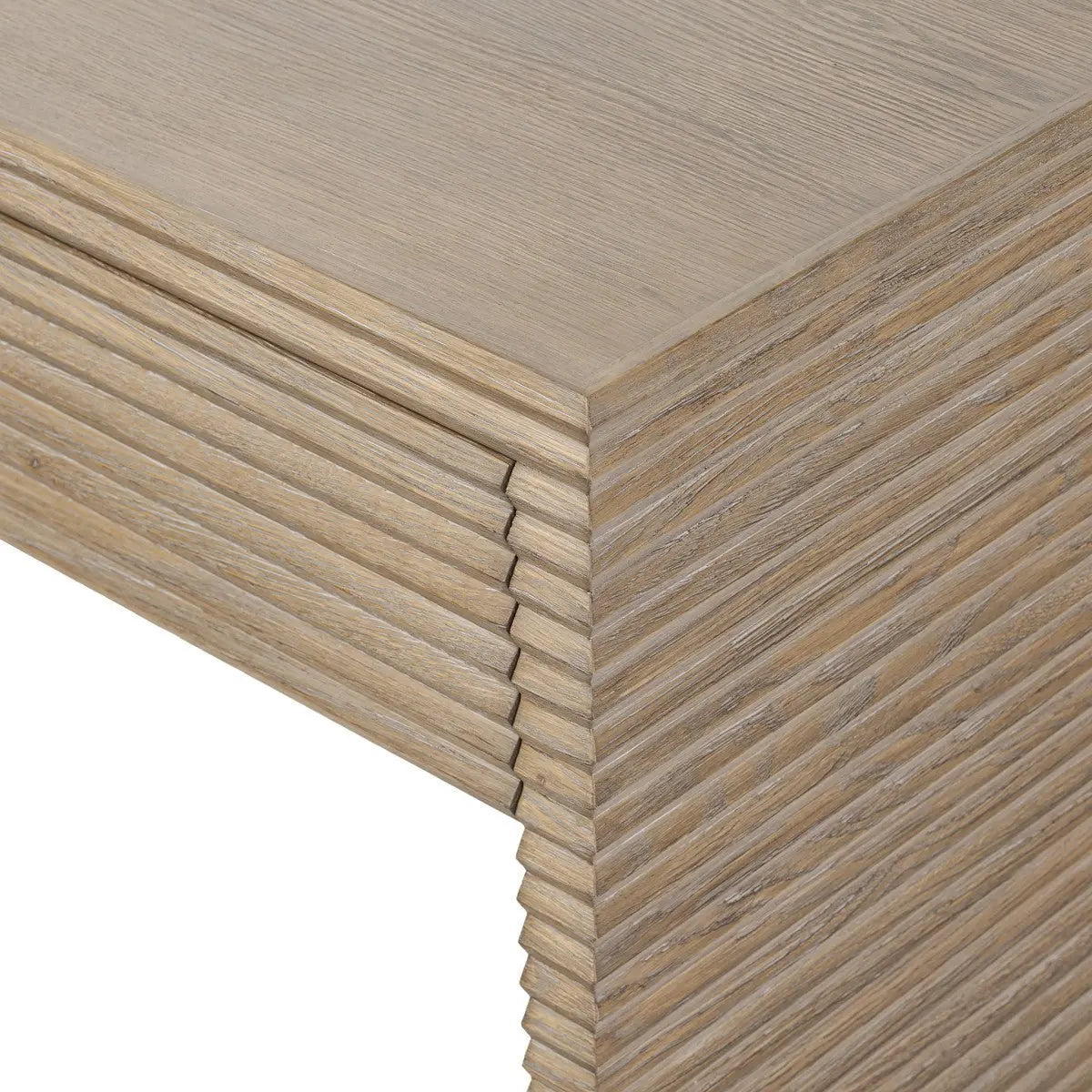 DI Designs Wickham Ribbed Oak Desk Nicholas John Interiors