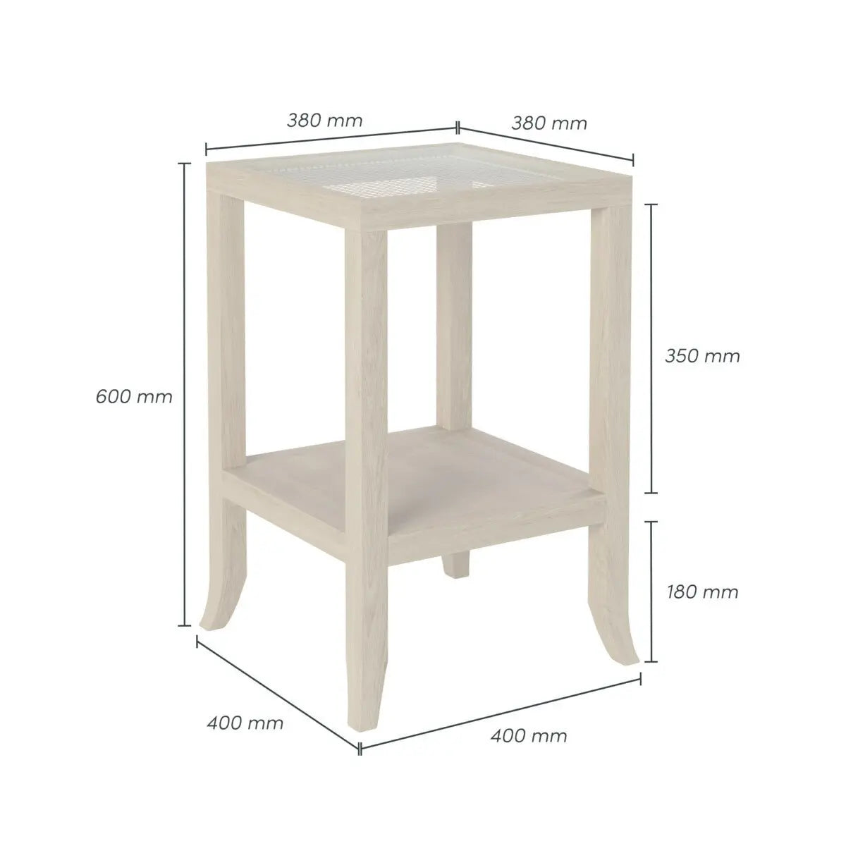DI Designs Witley End Table in Aged oak End Table