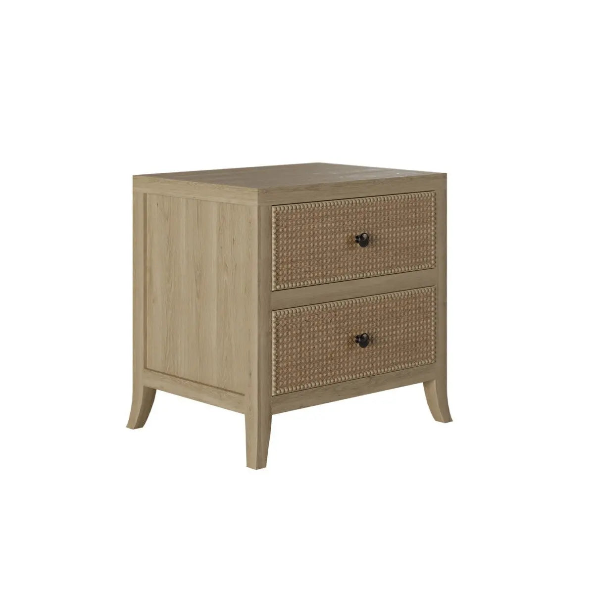 DI Designs Witley Two Drawers Bedside in Aged Oak Bedside Table