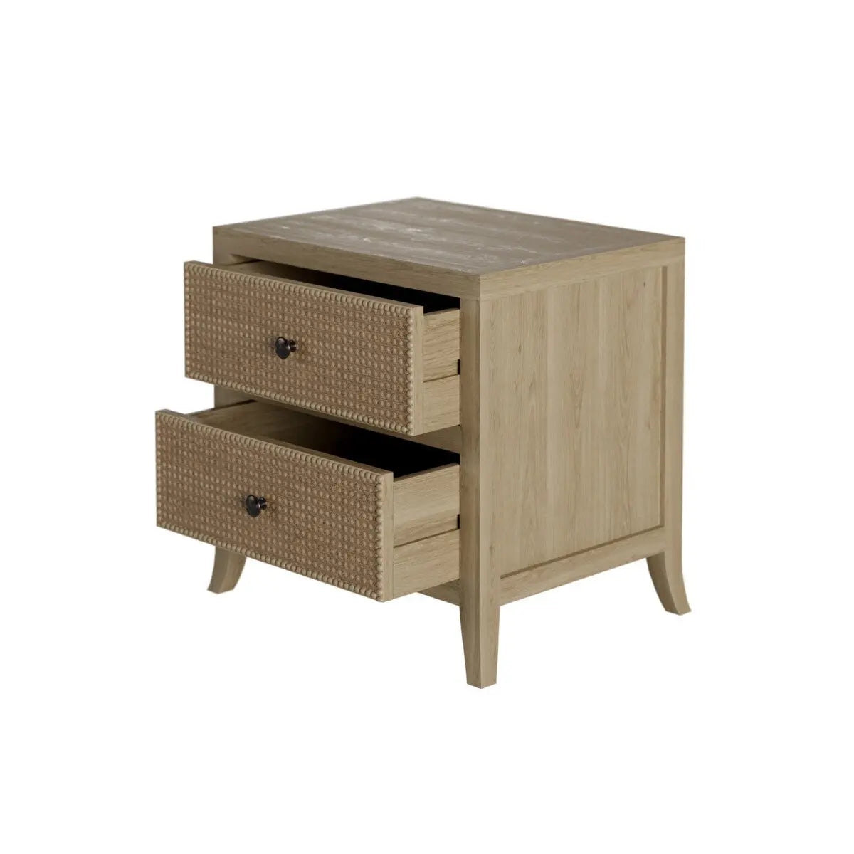 DI Designs Witley Two Drawers Bedside in Aged Oak Bedside Table
