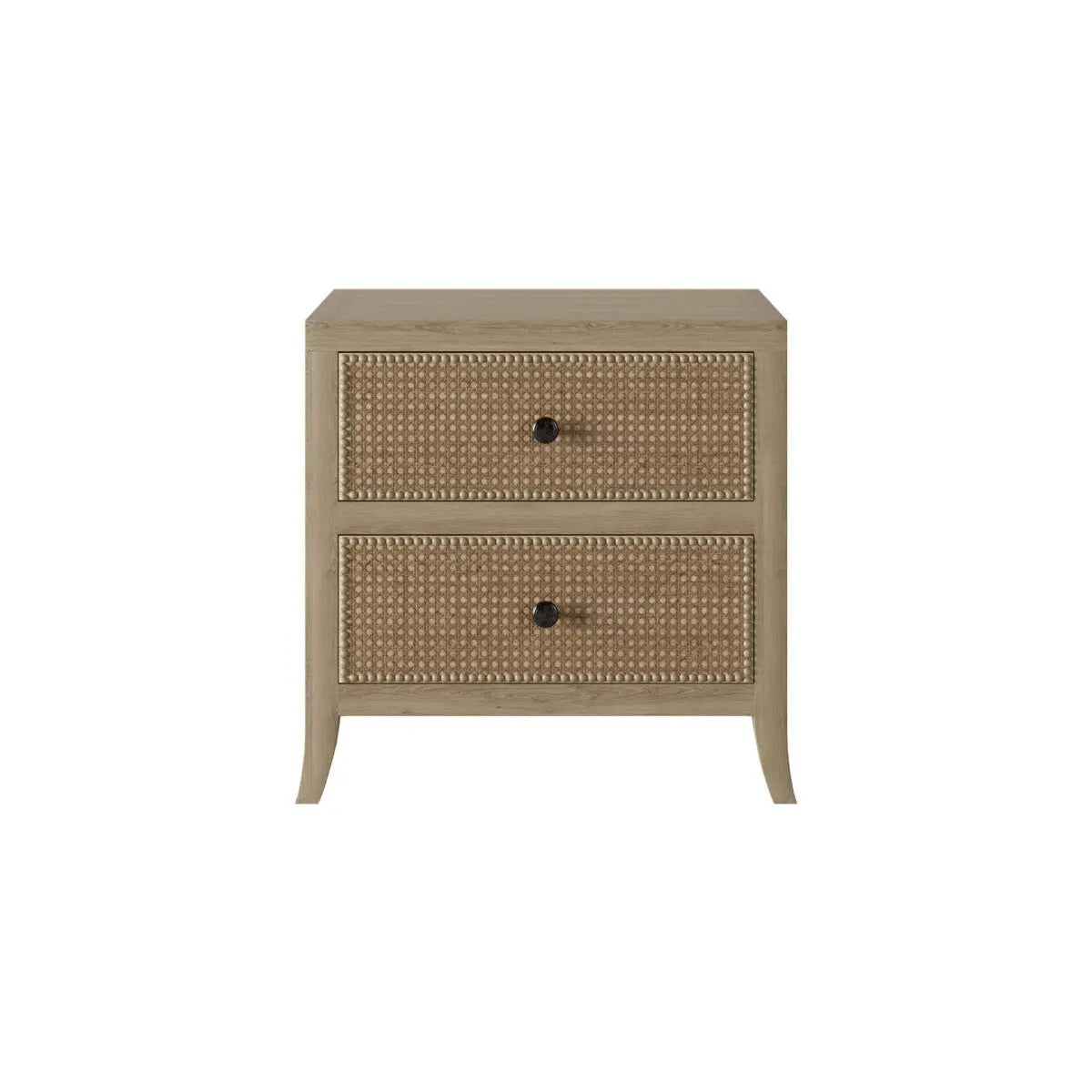 DI Designs Witley Two Drawers Bedside in Aged Oak Bedside Table