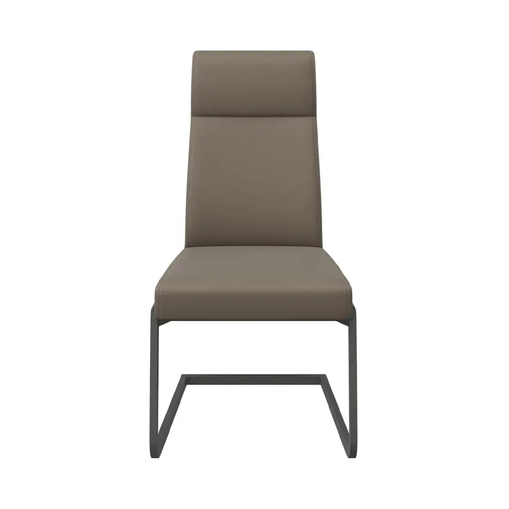 Diego Dining Chair in Taupe with Grey Frame Dining Chair