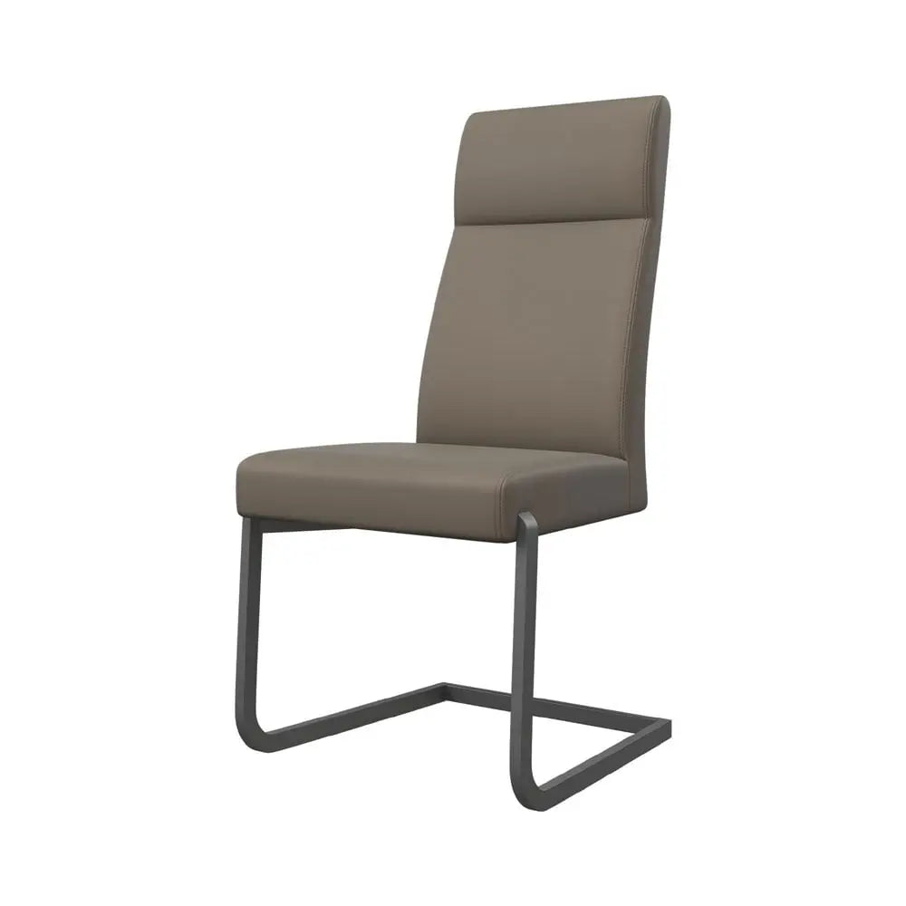 Diego Dining Chair in Taupe with Grey Frame Dining Chair