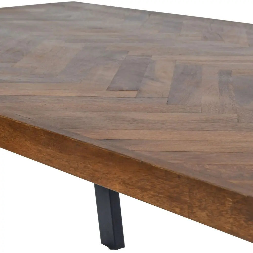 Durham Herringbone Wooden Dining Table 220cm Dining table