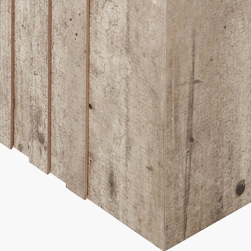 Elkton Concrete Effect Wood Veneer Groove Side Table - Pacific Lifestyle  Nicholas John Interiors