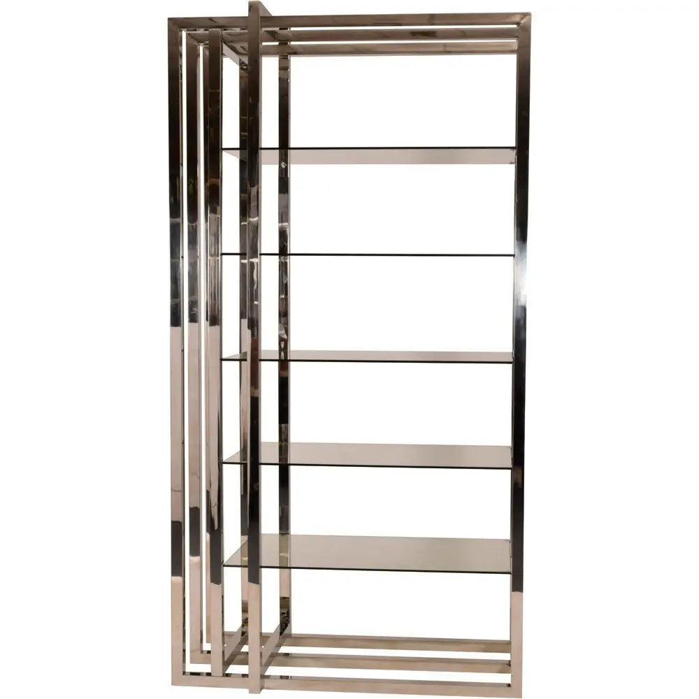 Fitzrovia Steel and Glass Display Unit Display Cabinet