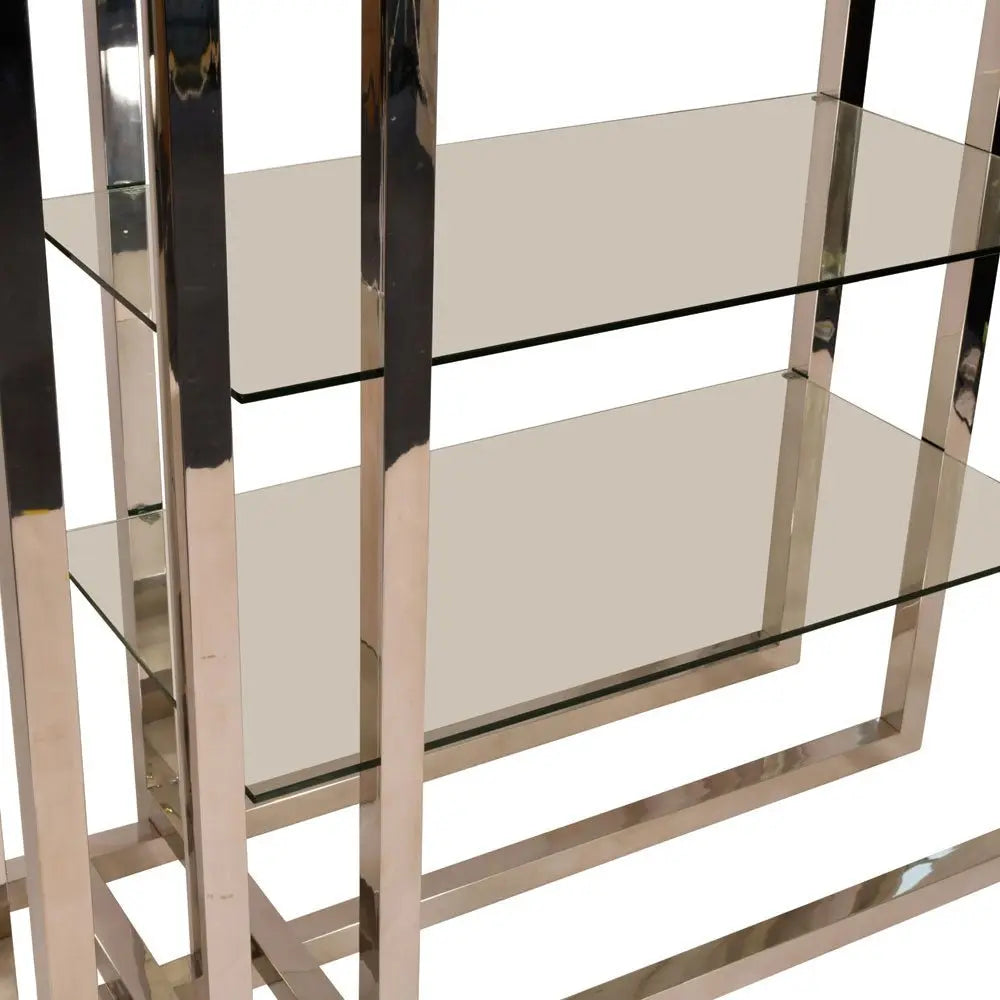 Fitzrovia Steel and Glass Display Unit Display Cabinet