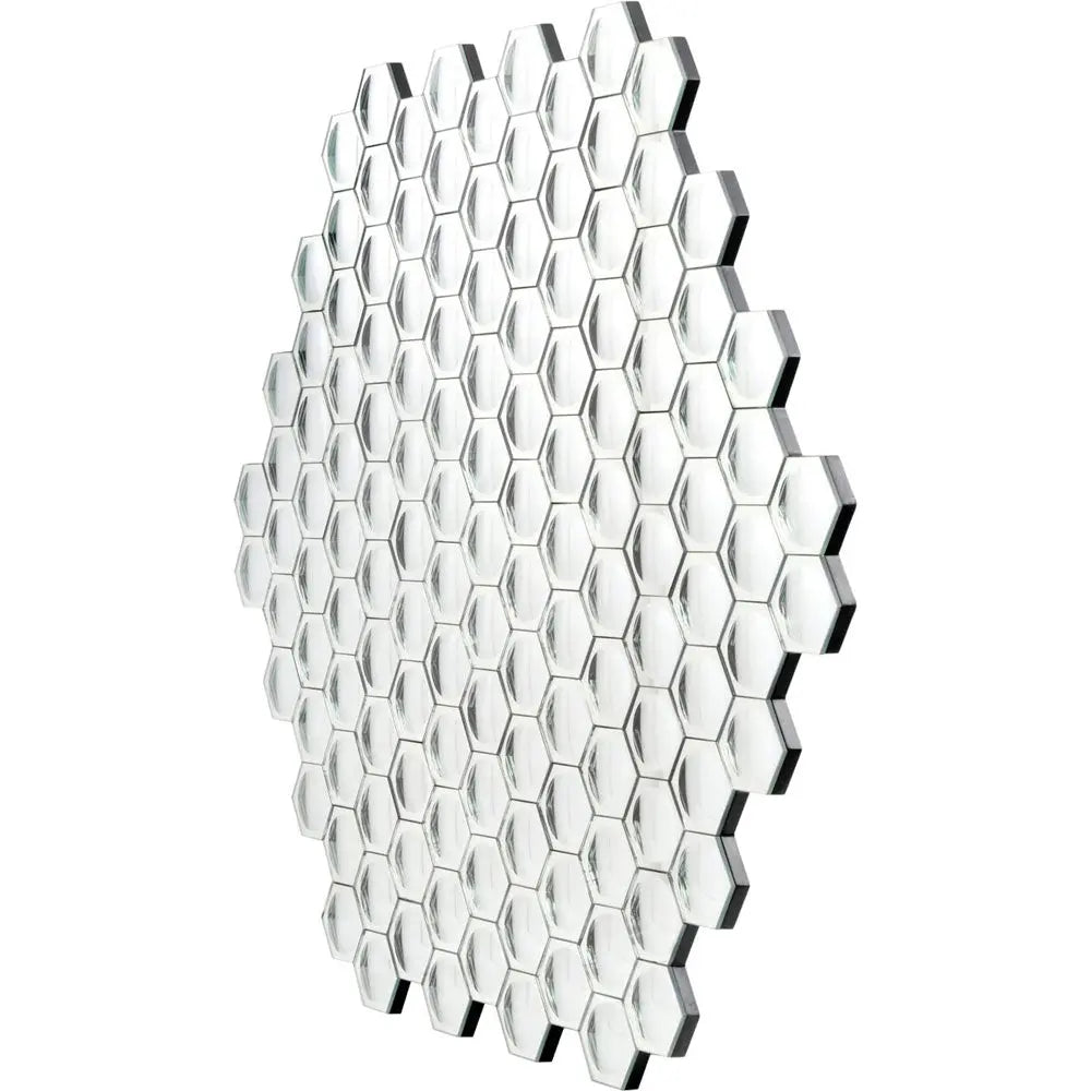 Hexagonal Honeycomb Convex Mirror Wall Art
