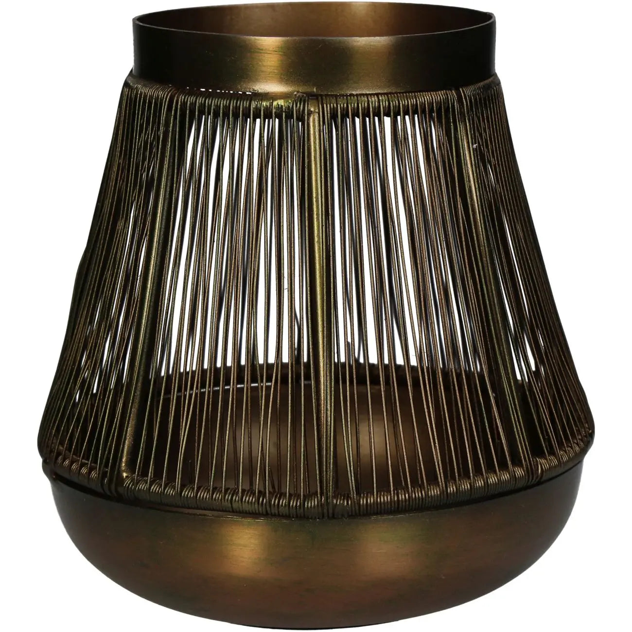 Iver Candle Holder Iron Bronze 13.5cm Nicholas John Interiors