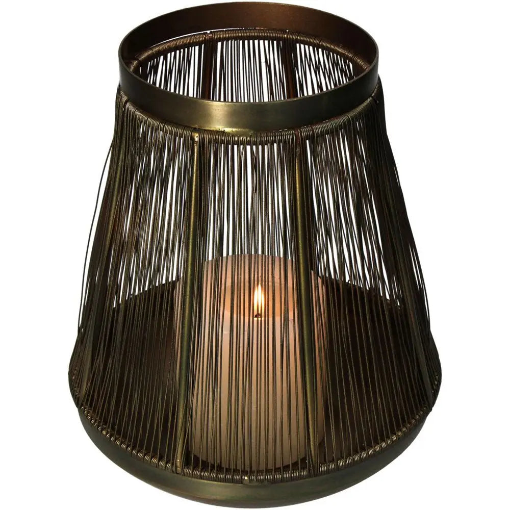 Iver Candle Holder Iron Bronze 19cm Nicholas John Interiors